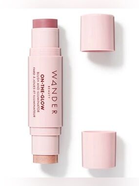 NIB Wander Beauty On-The-Glow Blush & Illuminator - Dusk / Nude Glow